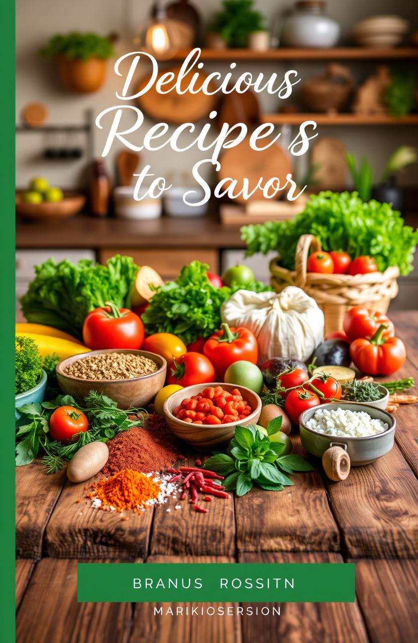 Savor the Flavor: Fresh Cookbook Cover Design