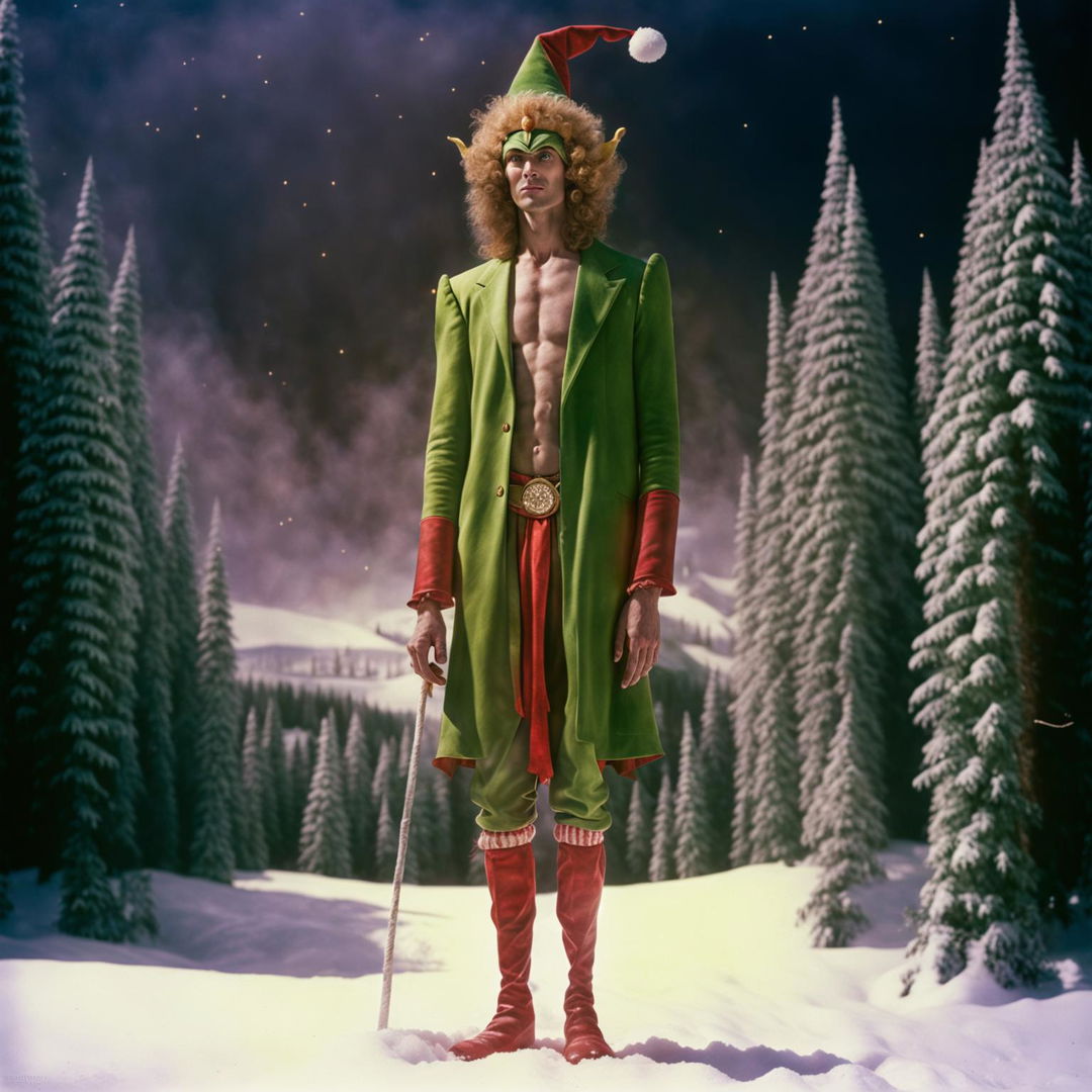 Merry Christmas: A 200m Tall Elf in Holiday Joy