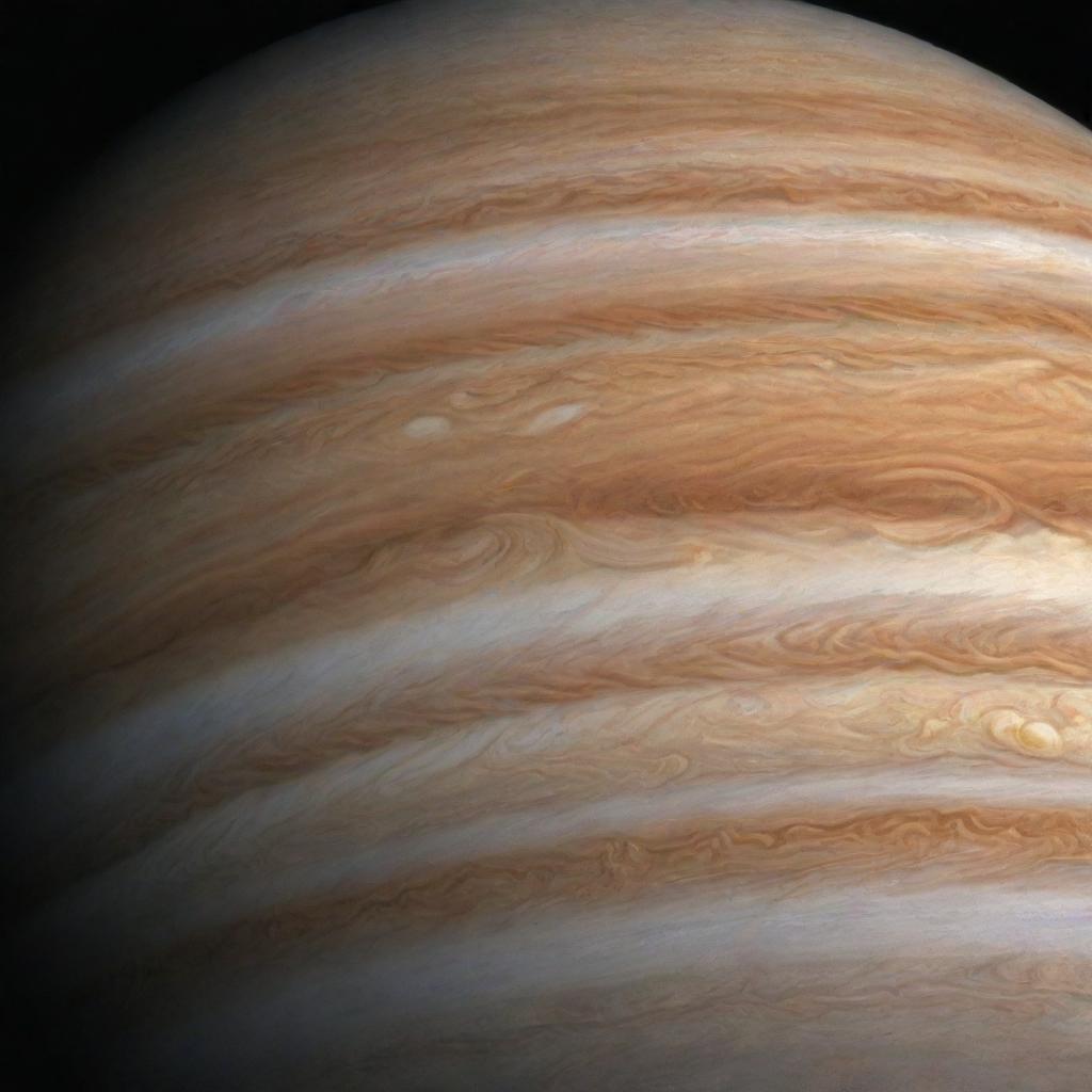 The Majestic Great Red Spot on Jupiters Atmosphere