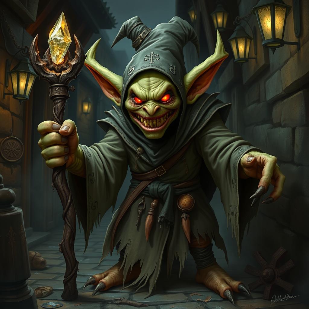 Master of Darkness: Fearsome Goblin Wizard