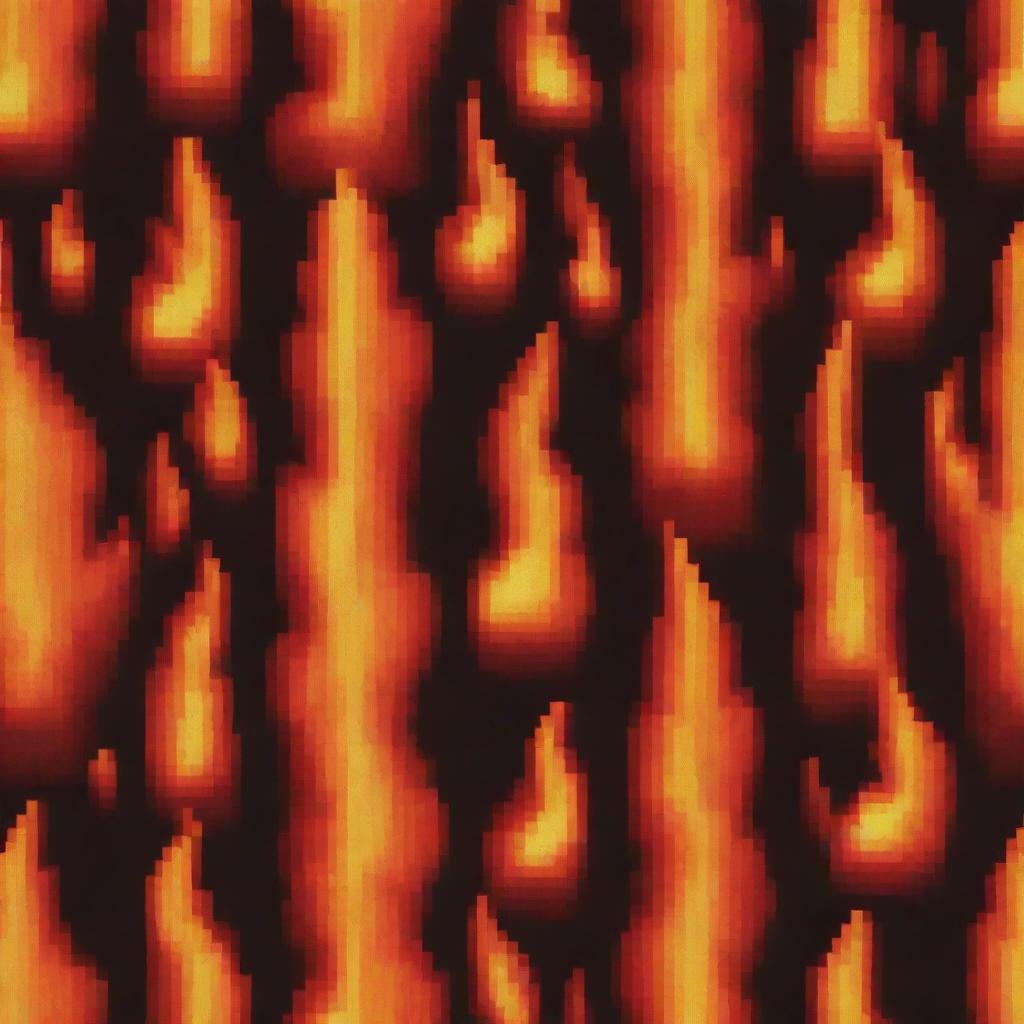 Warmth & Wonder: Pixel Art Fire
