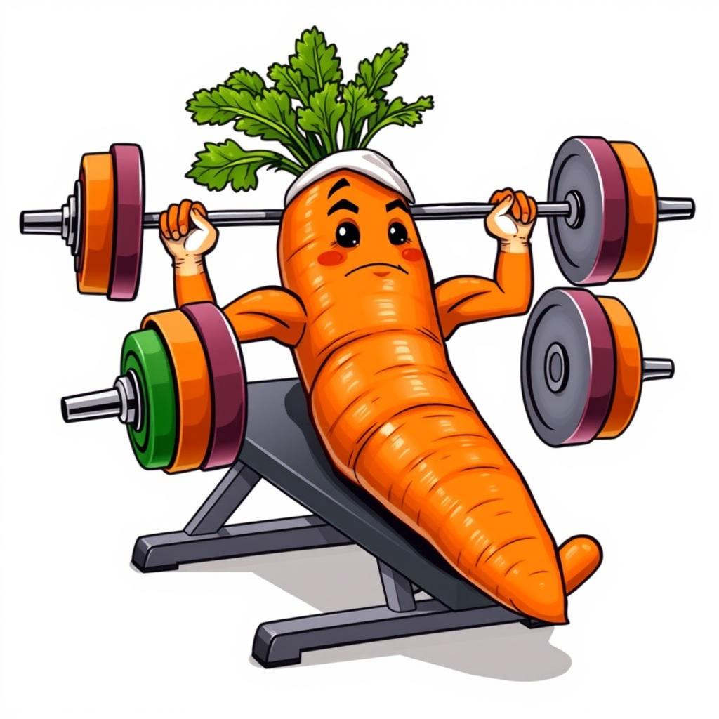 Carrot Gains: A Weightlifting Vegetable