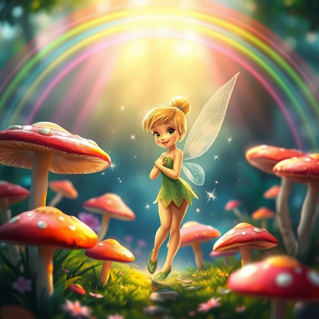 Enchanting Tinkerbell in a Mystical Forest