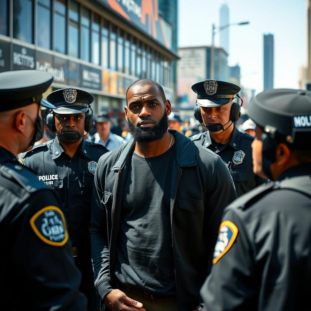 LeBron James: A Dramatic Arrest Scene