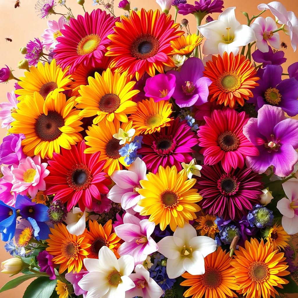 Blooming Beauty: A Vibrant Floral Arrangement