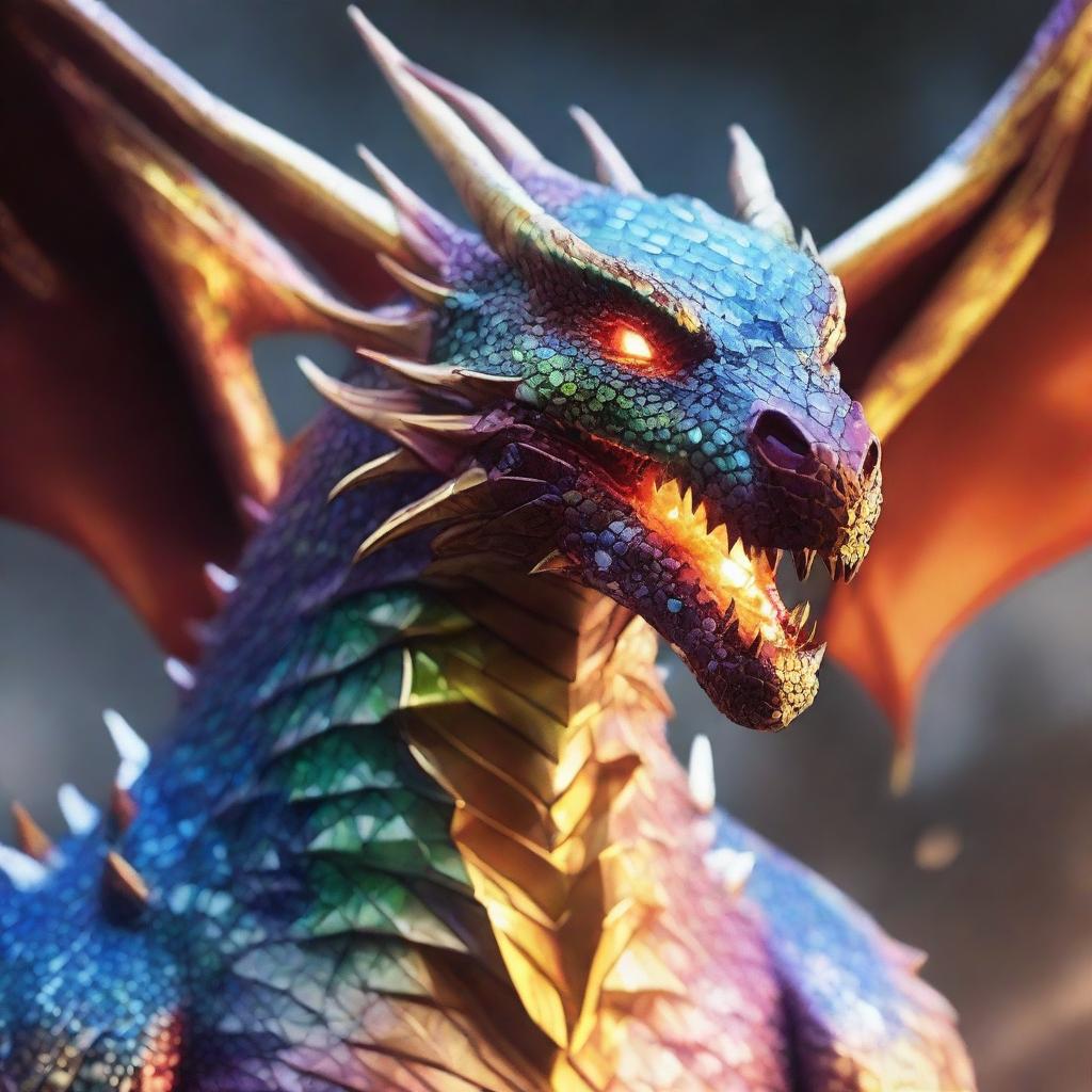 Glimmering Diamond Dragon
