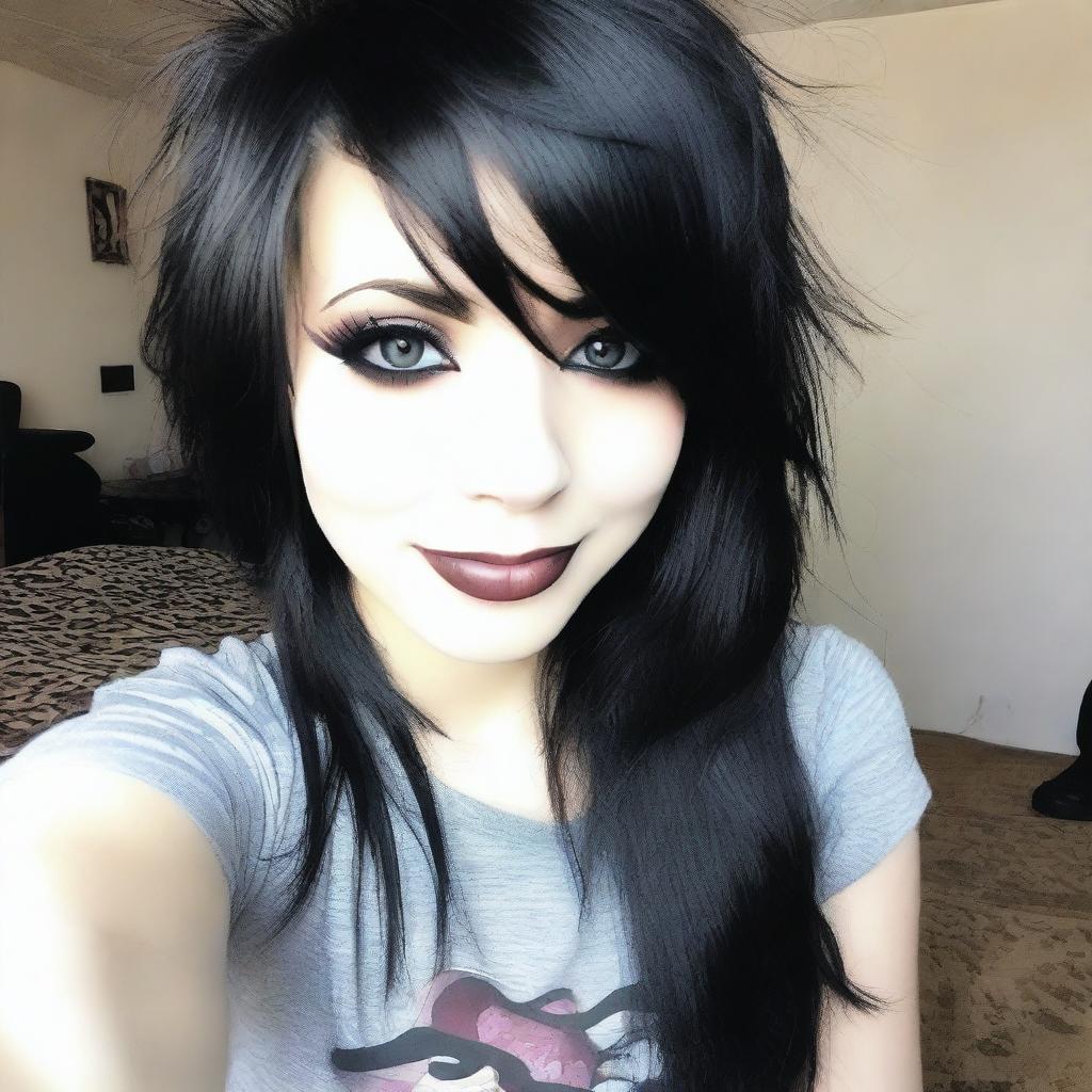 Hermosa Chica EMO Real Tetona