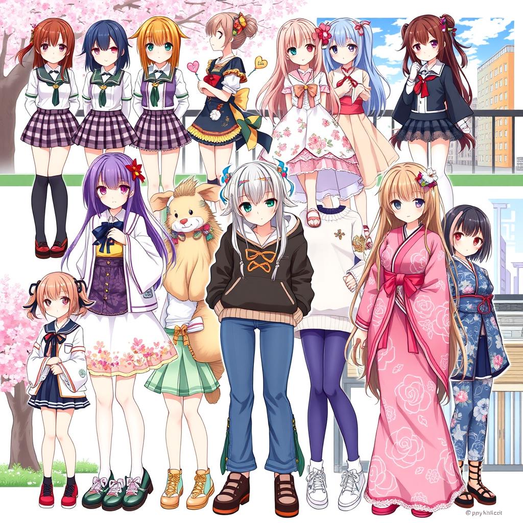 Explore Diverse Anime Girl Fashion Styles