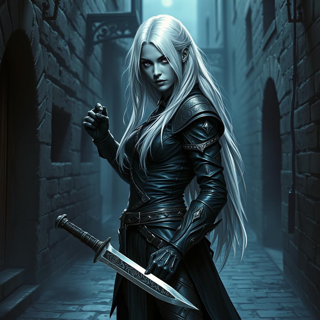 Mysterious Shadar-Kai Rogue: A Fantasy Revelation