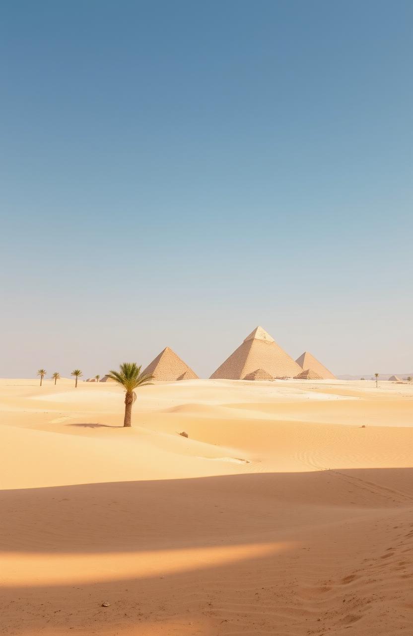 Breathtaking Egyptian Landscape with Pyramids