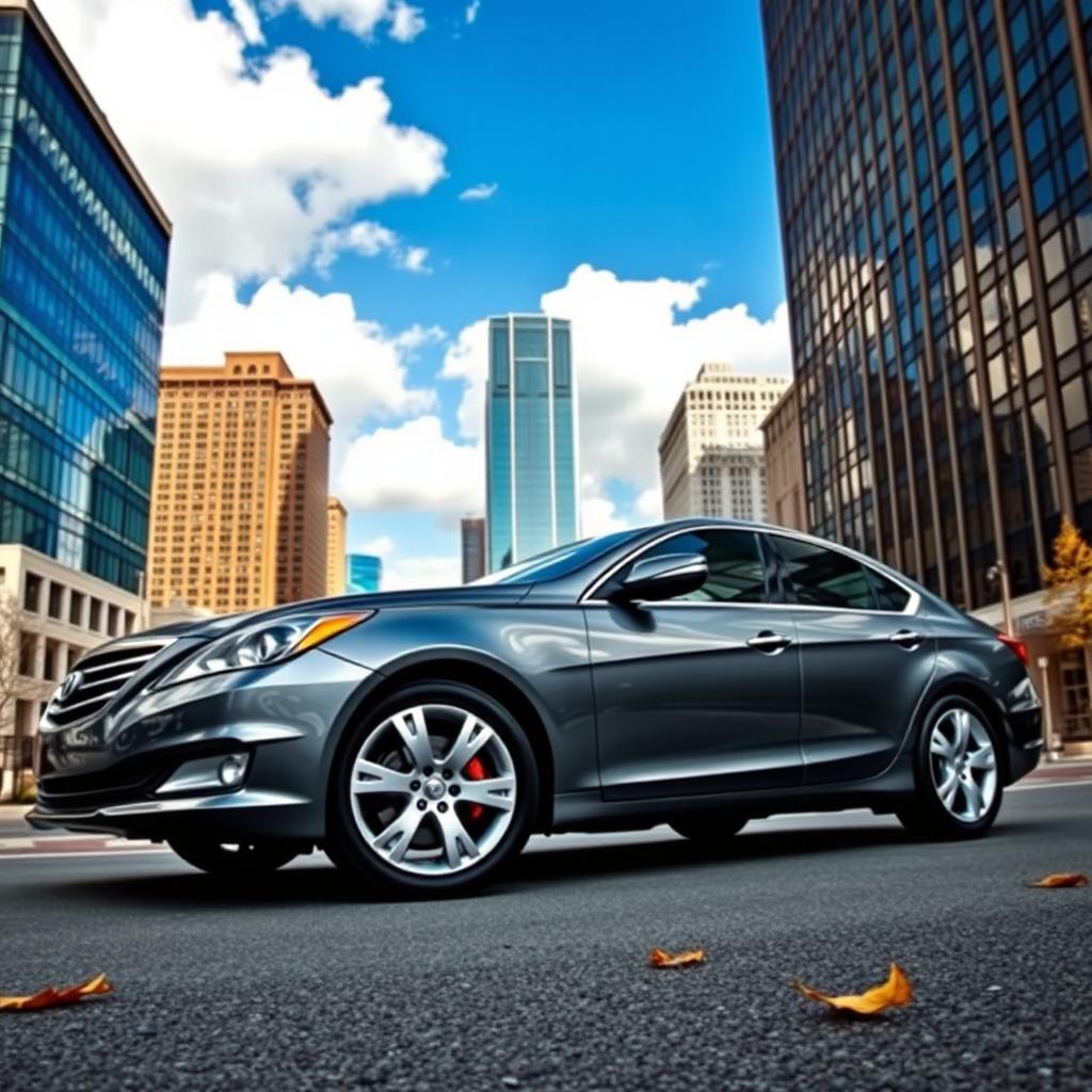 Modern Elegance: 2010 Sedan in the City