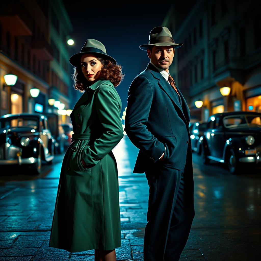 Mystery Unveiled: 1940s Detective Duo