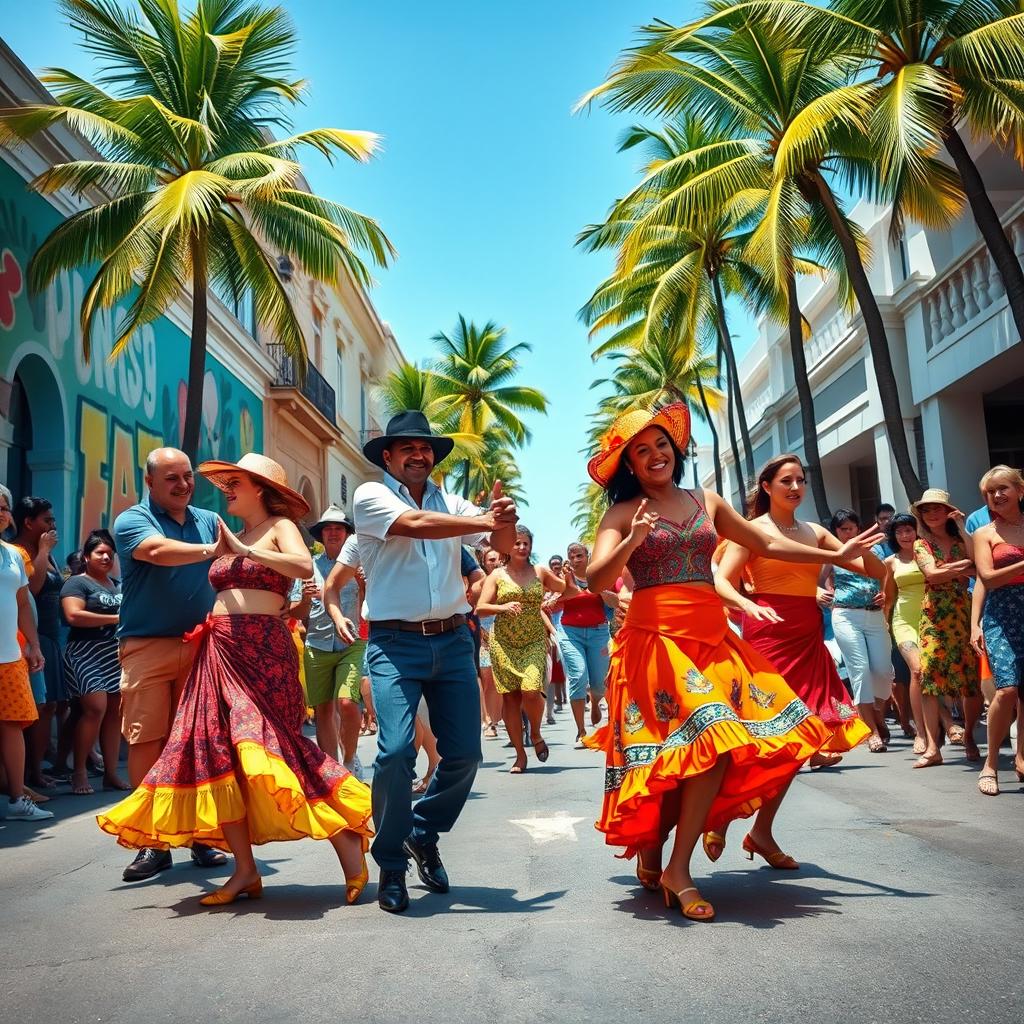 Salsa Sensation: Vibrant Cuban Street Dance