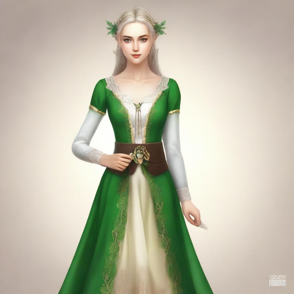 Whispers of Elven Lore: A Haute Couture Elf Maiden