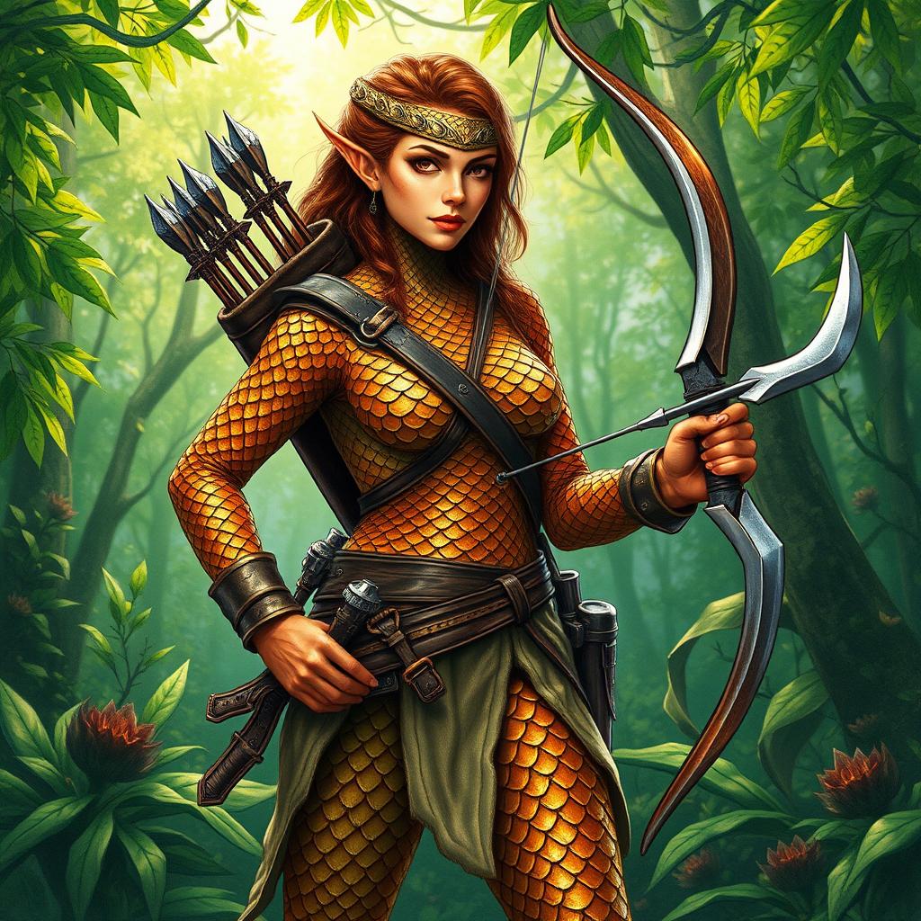 Vibrant Dragonborn Ranger Art: Embrace Fantasy