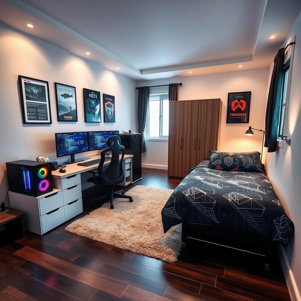 Ultimate Modern Gaming Bedroom Design