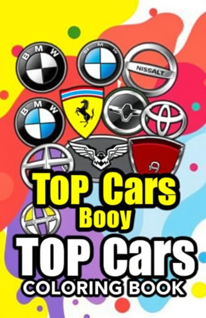 Color Your Passion: Car Logos Coloring Book Cover