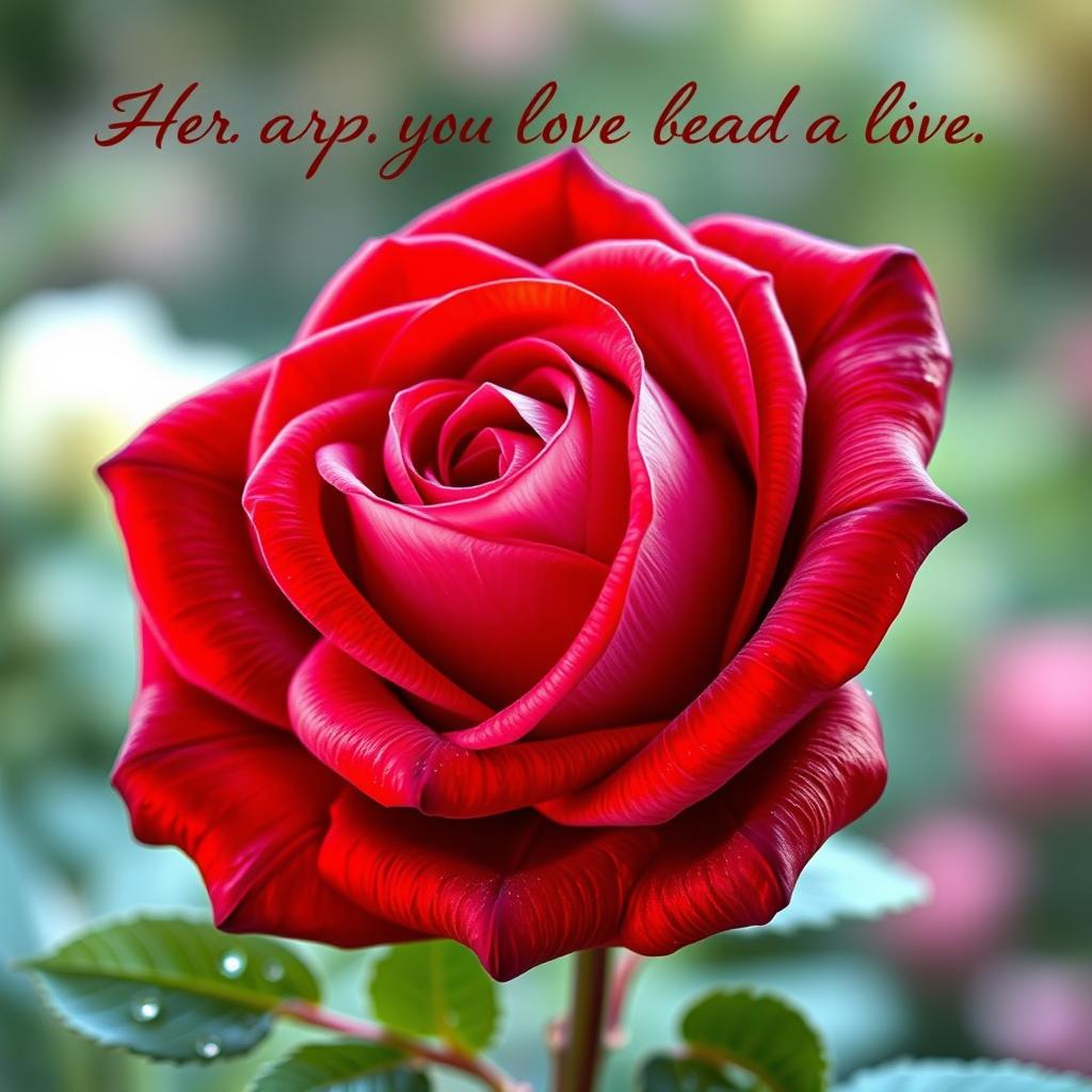 The Perfect Rose: A Tribute to Love