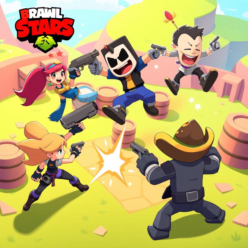 Epic Brawl Stars Showdown: Battle in Color!