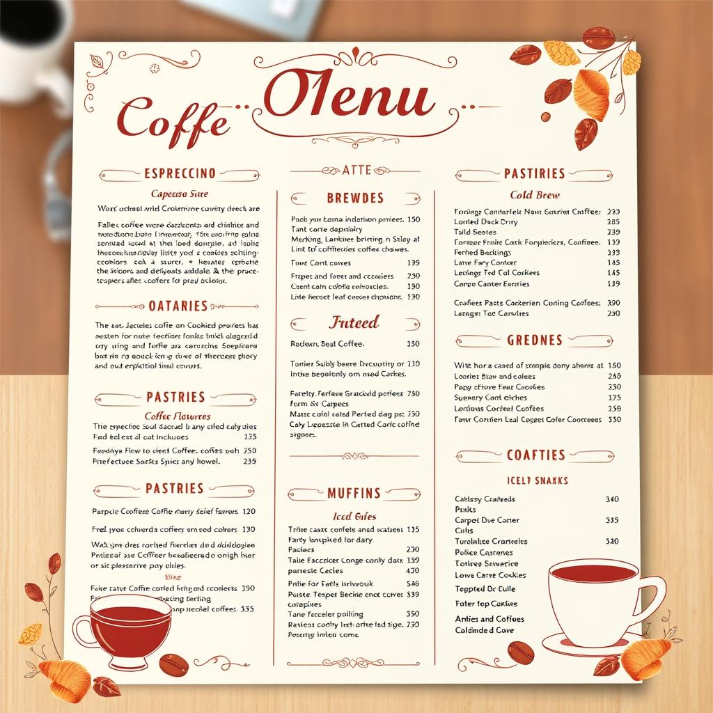 Craft Your Taste: Artisanal Coffee Shop Menu