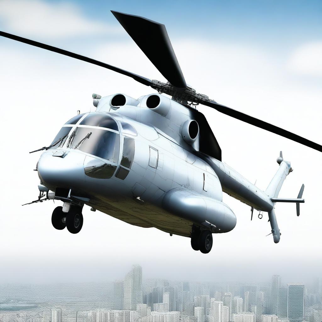 Russias Workhorse: Mil Mi-8 Helicopter in Flight