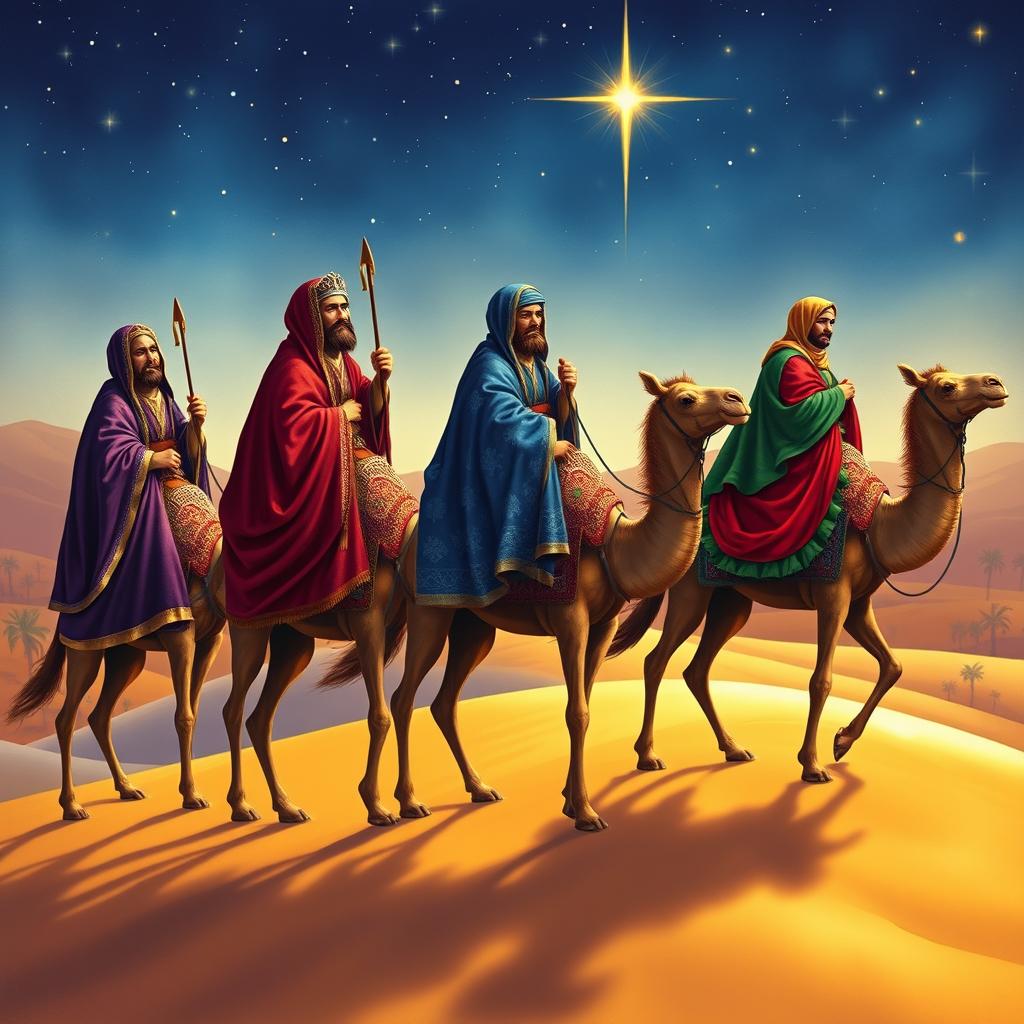 Journey of the Three Wise Men to Bethlehem