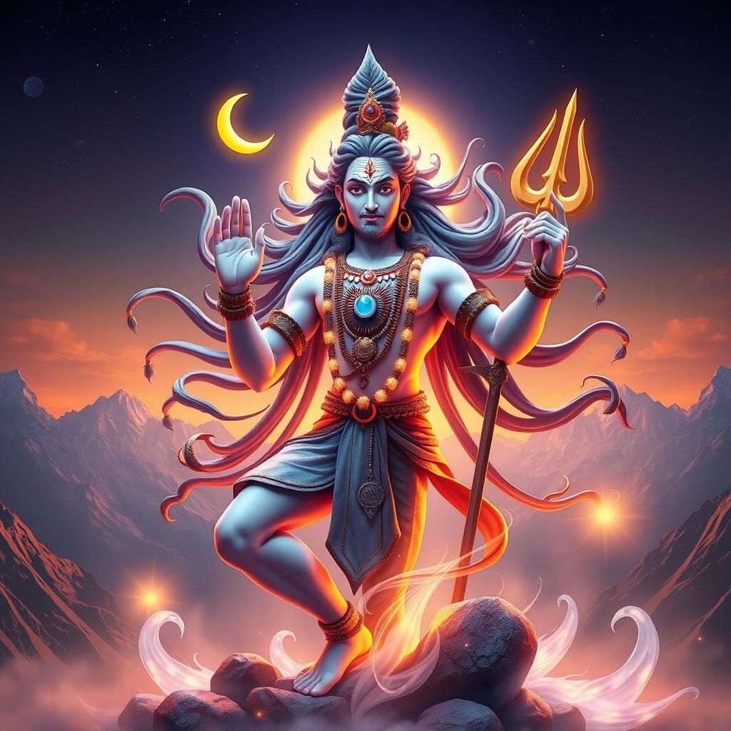 Divine Energy: 3D Lord Shiva Animation