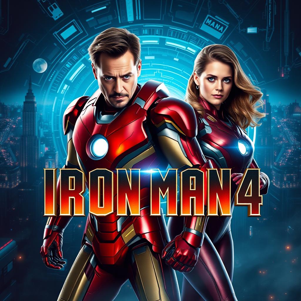 Iron Man 4 (2025) - Electrifying Movie Poster