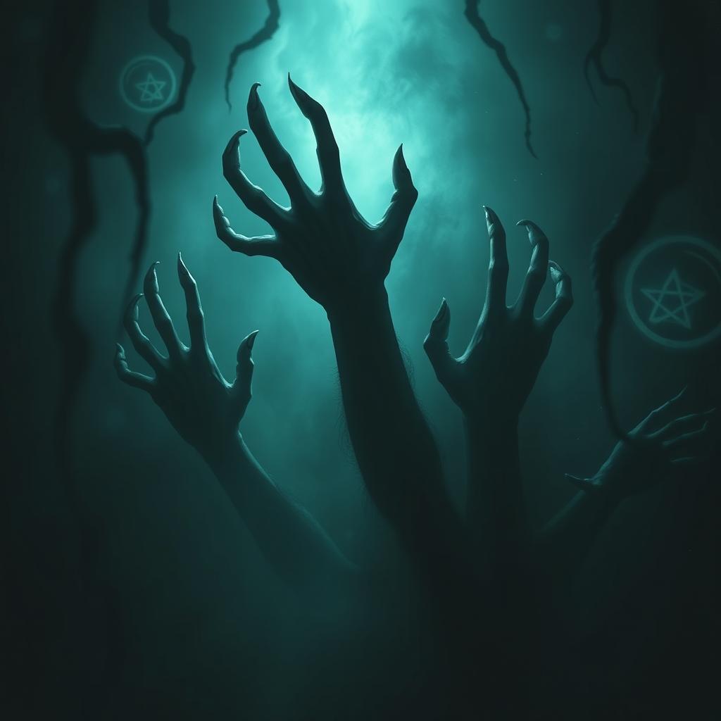 Chilling Eldritch Horror: Ghostly Hands in the Dark