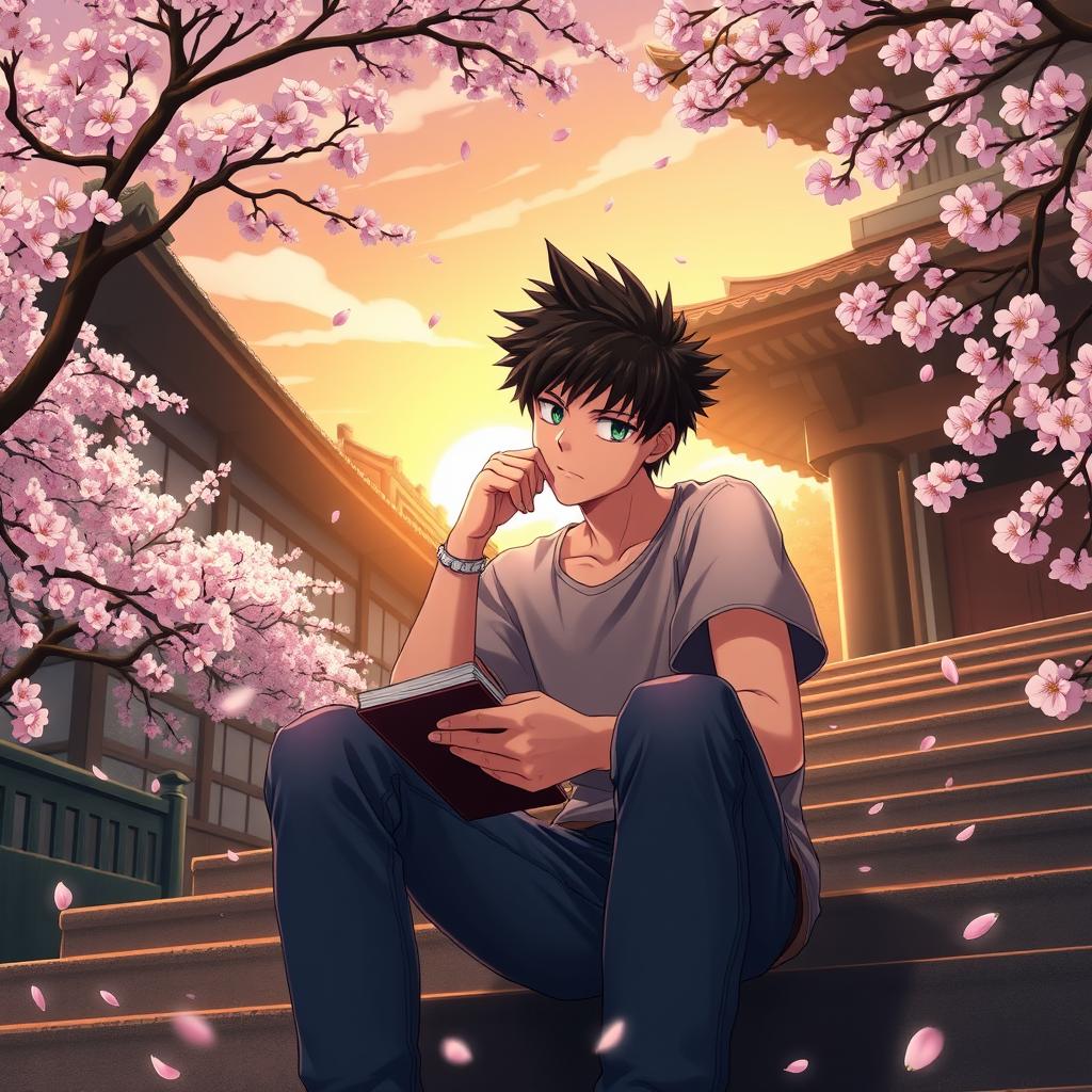 Anime Character Lost in Thought