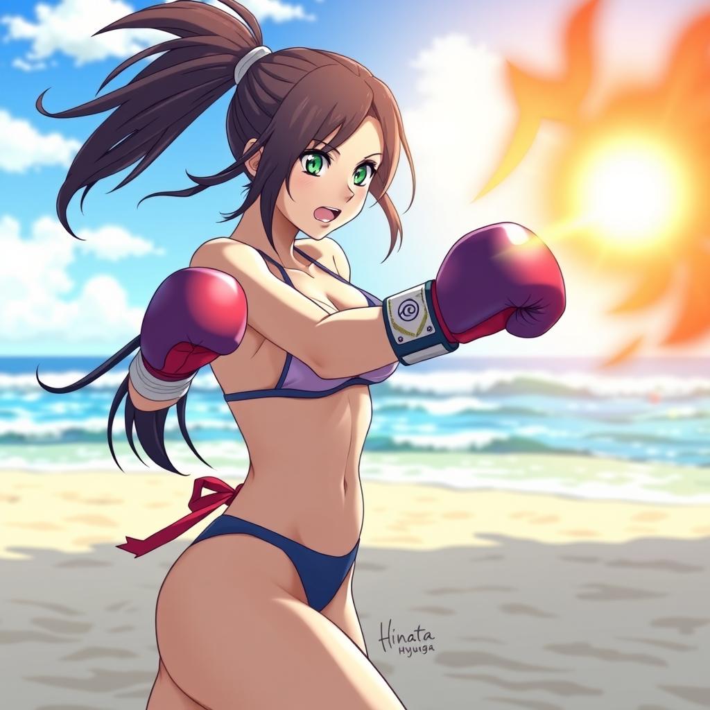 Hinata Hyuga: Beach Boxing Adventure