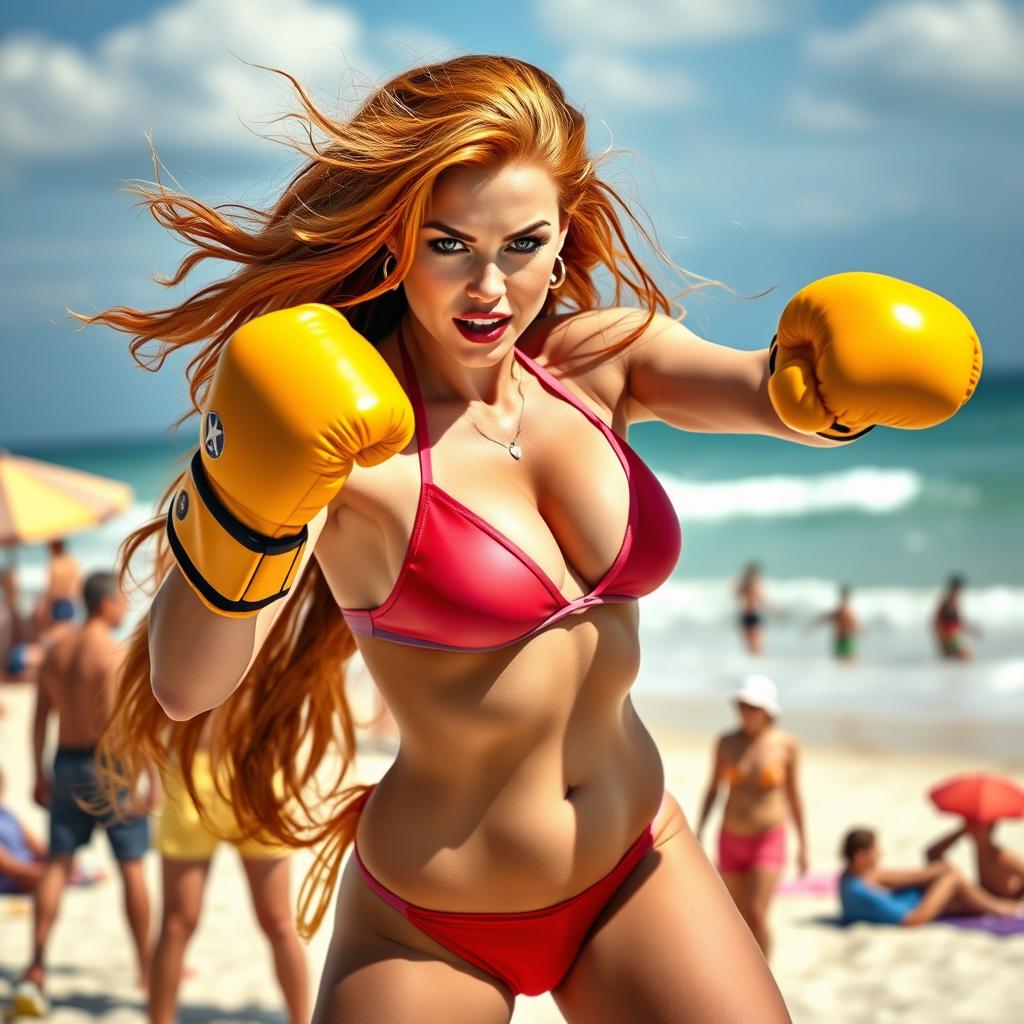 Beach Babe: Jean Grey in a Stylish Bikini