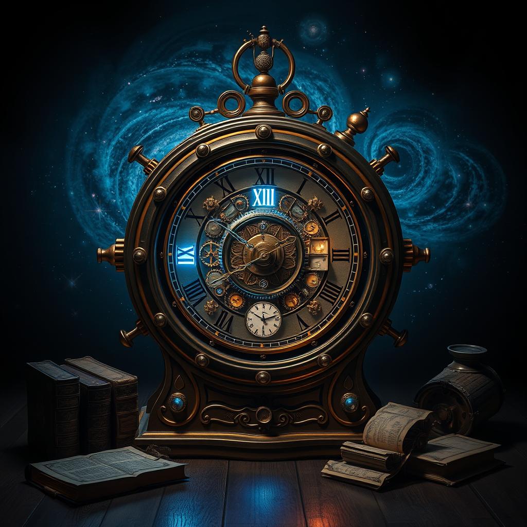 Unlock the Future: Intricate Time Machine Clock