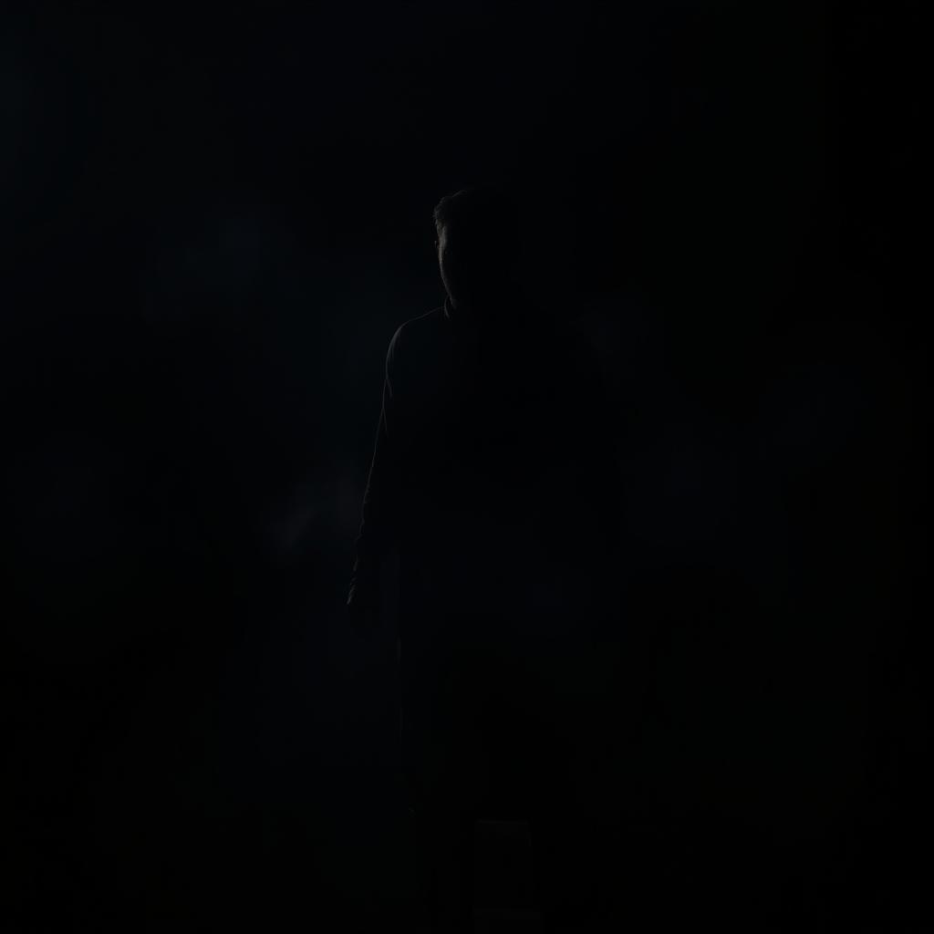 Ethereal Shadows: Mysterious Silhouette of a Man
