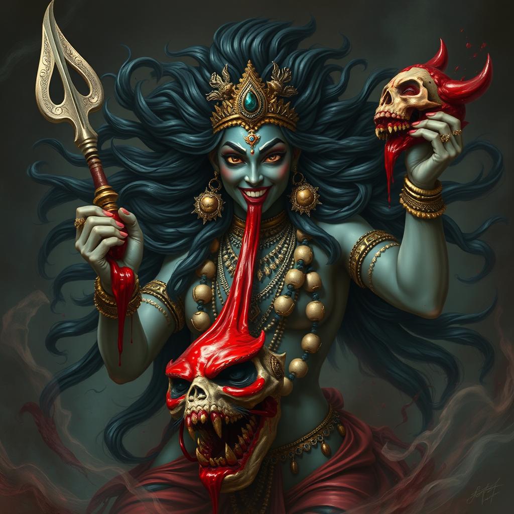 Powerful Devi Kali: The Slayer of Raktabeej