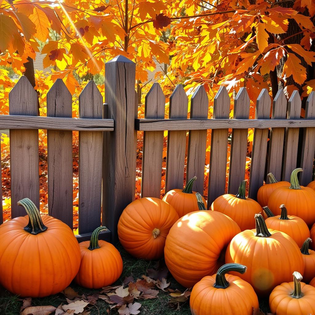 Embrace Autumn: Cozy Pumpkin Scene