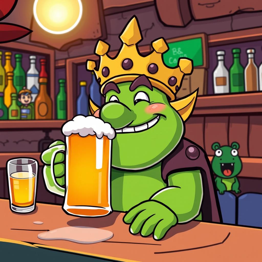 King Wart at the Bar: A Super Mario Twist