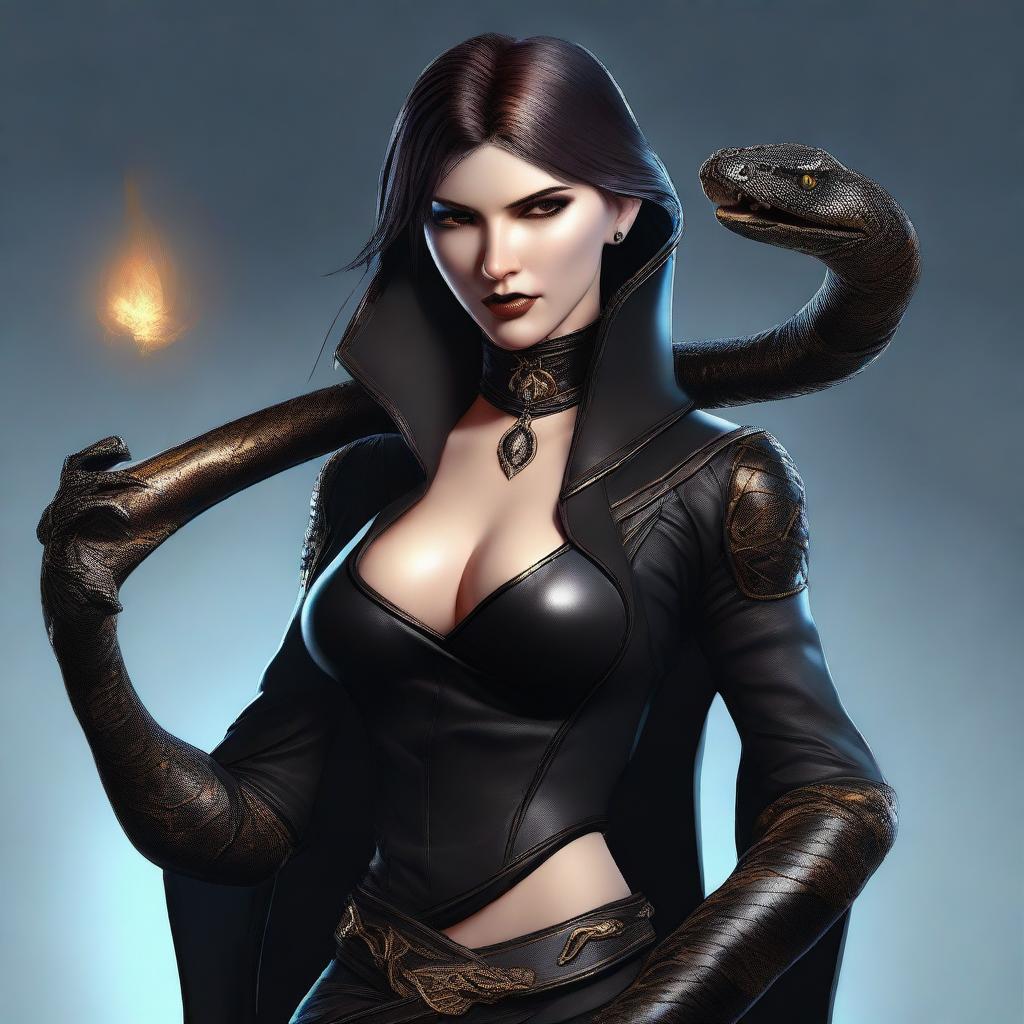 Mystique and Malevolence: Half-Snake Warlock