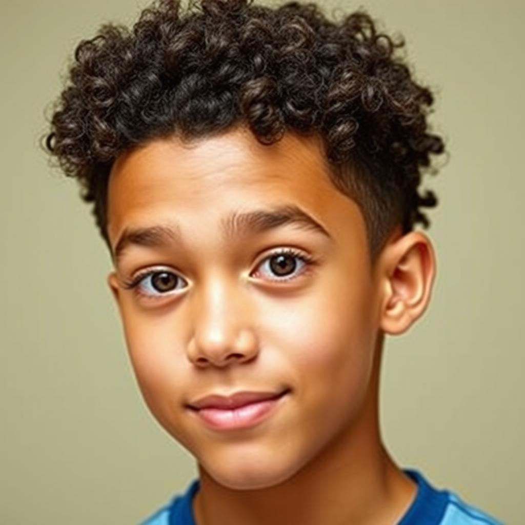 Trendy Teen Boy Haircut: Curly & Cool