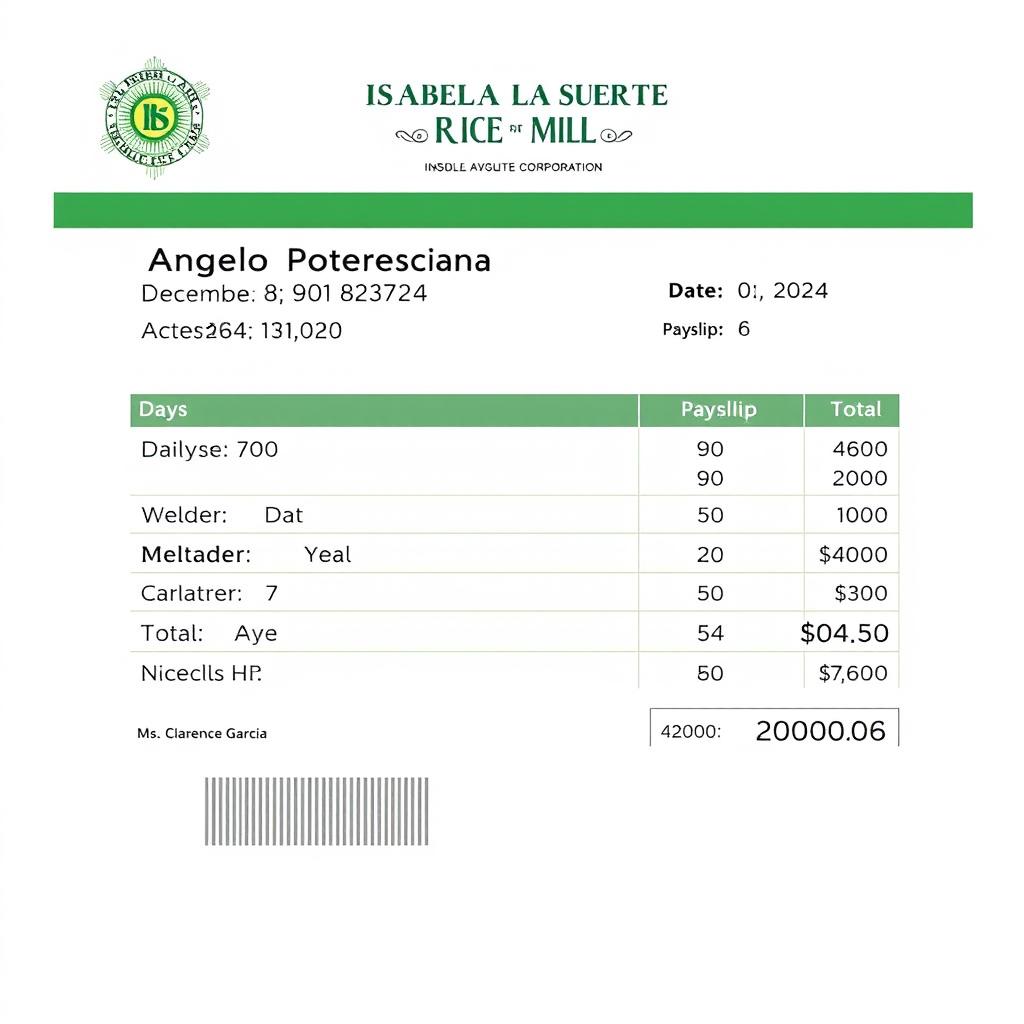 Electronic Payslip for Angelo Potenciano - December 2024