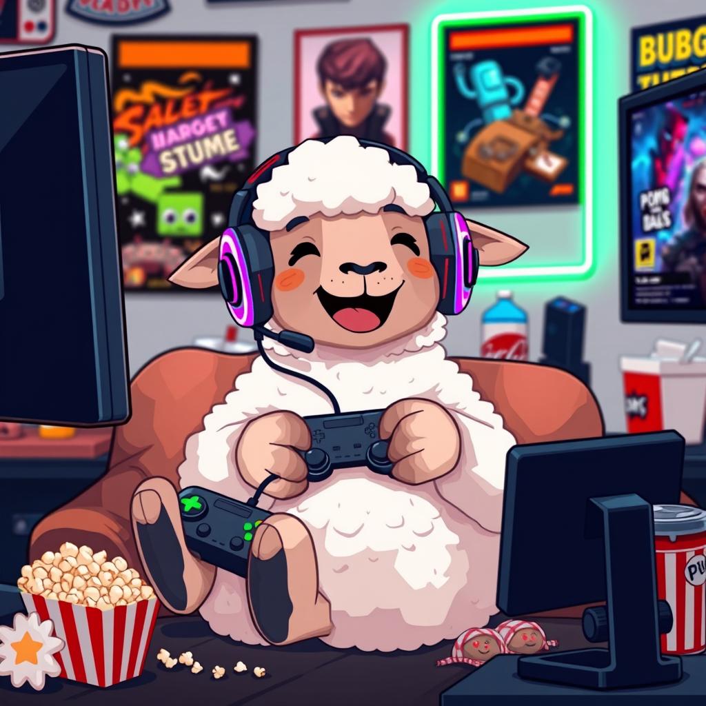Gaming Sheep: Pixelated Joy