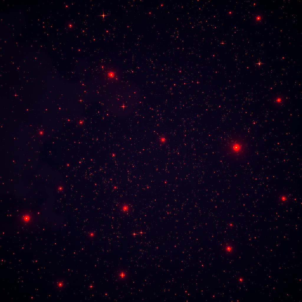 Explore a Vibrant Night Sky of Red Stars