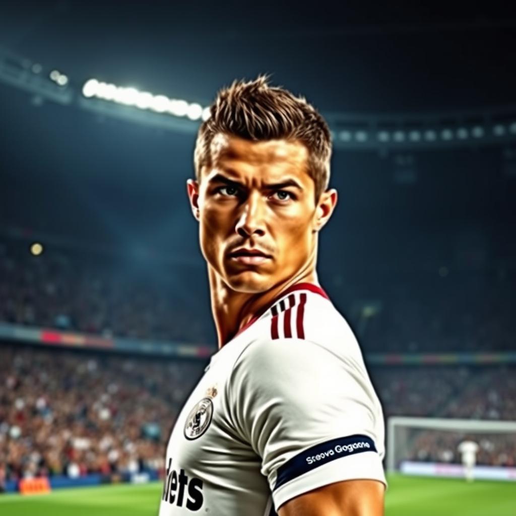 Unleash the Power: Cristiano Ronaldo Portrait