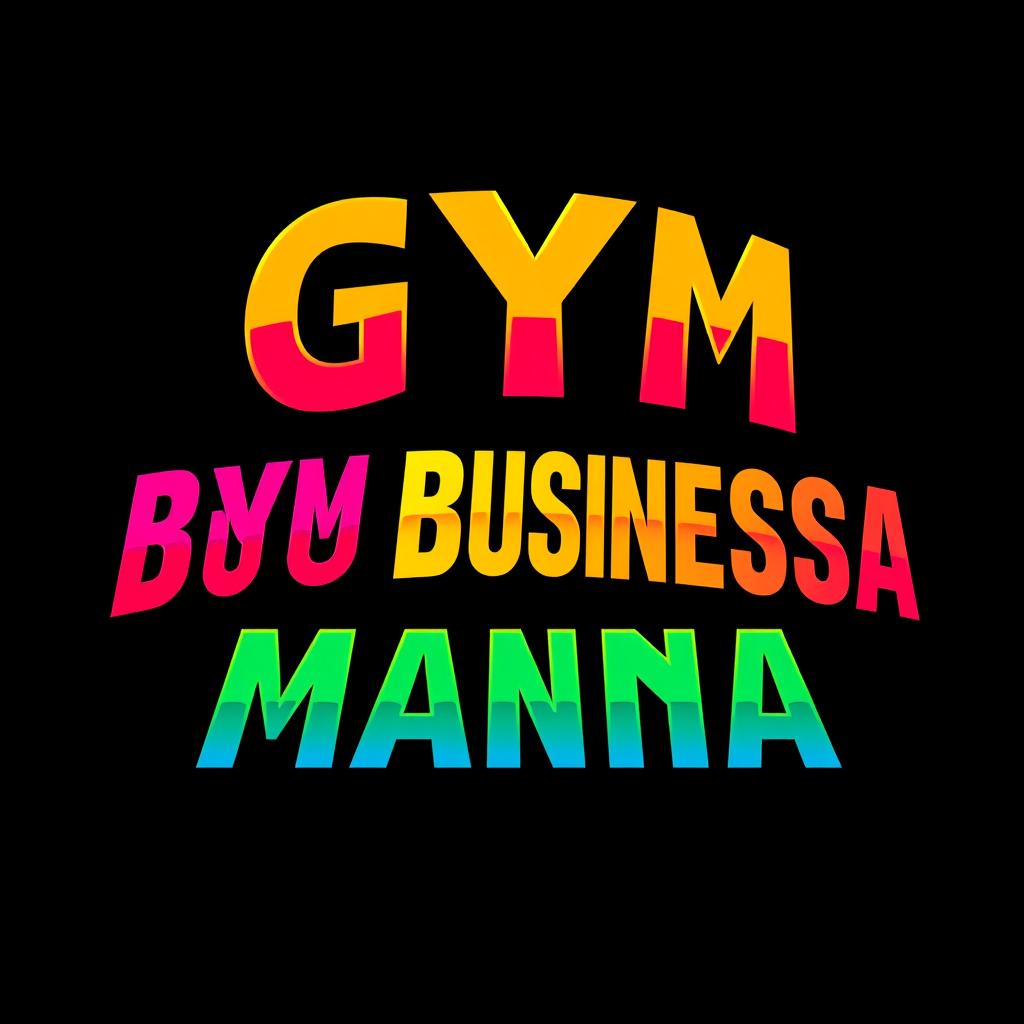 GYMBUSINESSMANIA: Retro Wrestling Logo Redefined