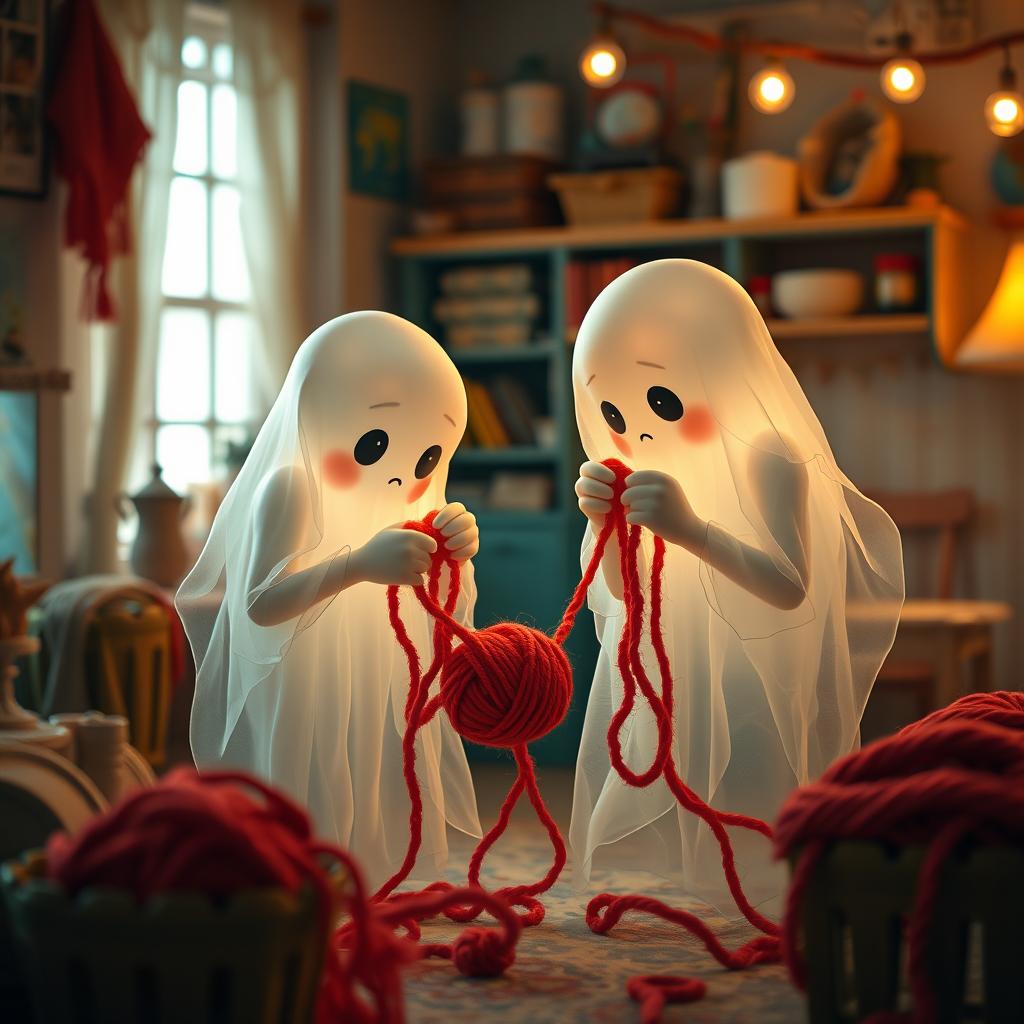 Enchanting Ghostly Whimsy: Mystical Figures Come to Life