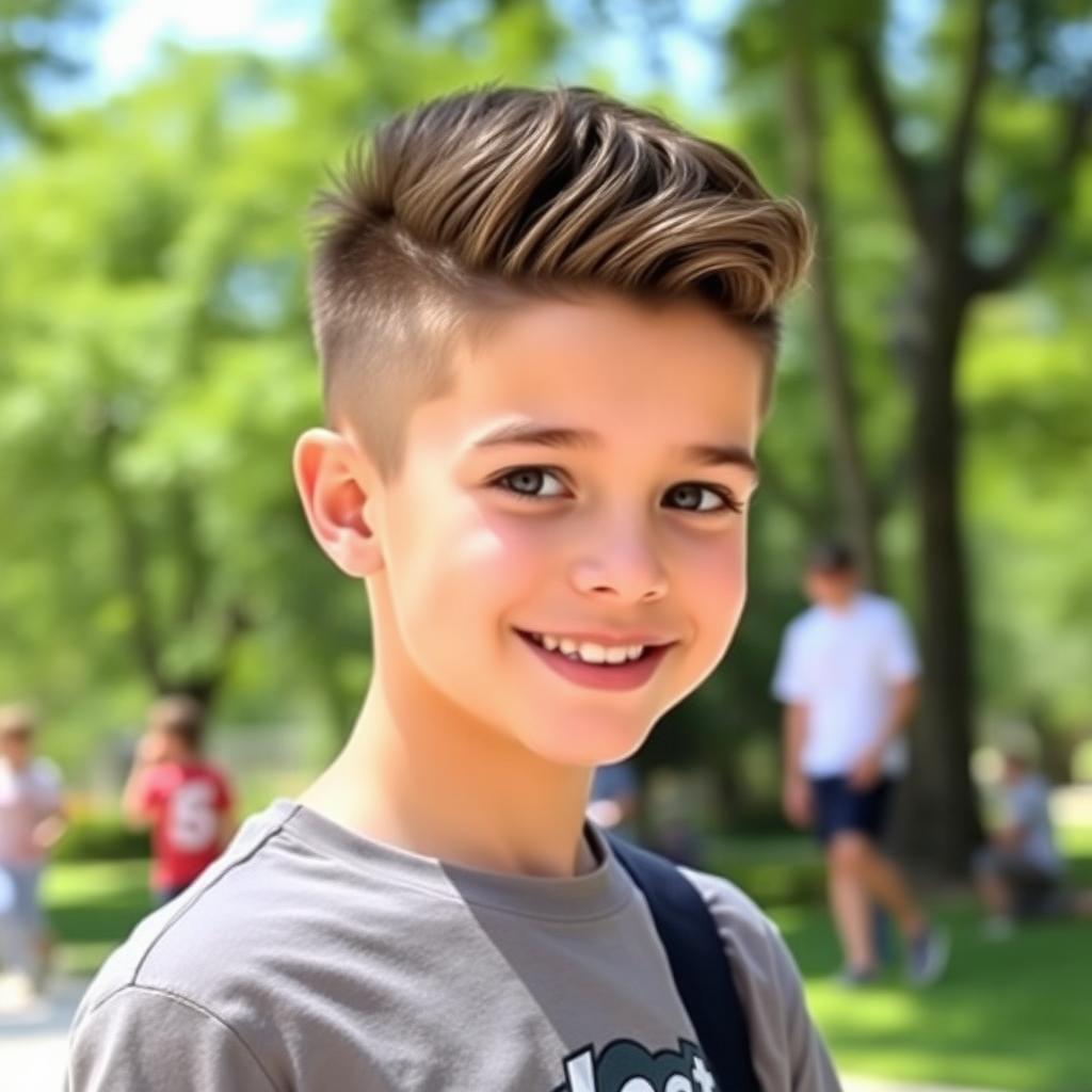 Fresh & Trendy Short Fade Haircut for Teens