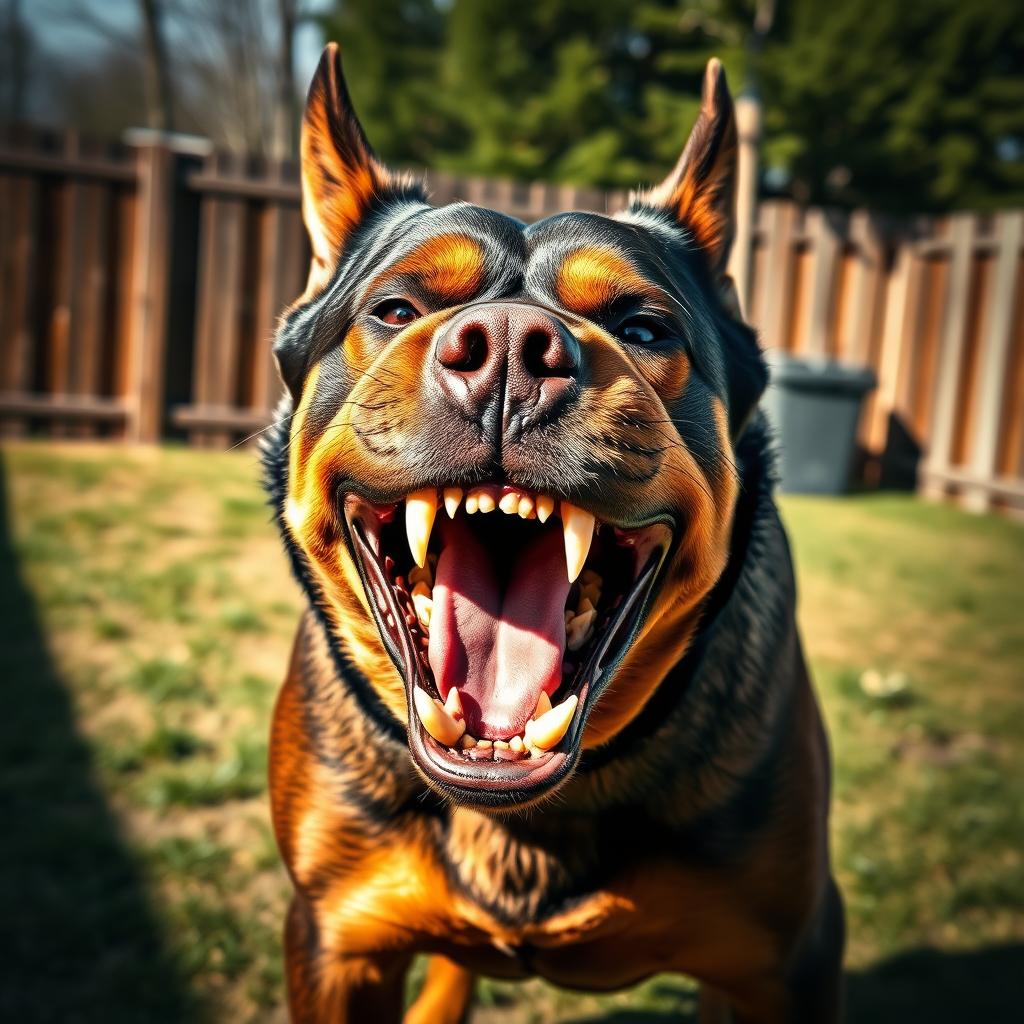 Furious Canine: The Menacing Growl