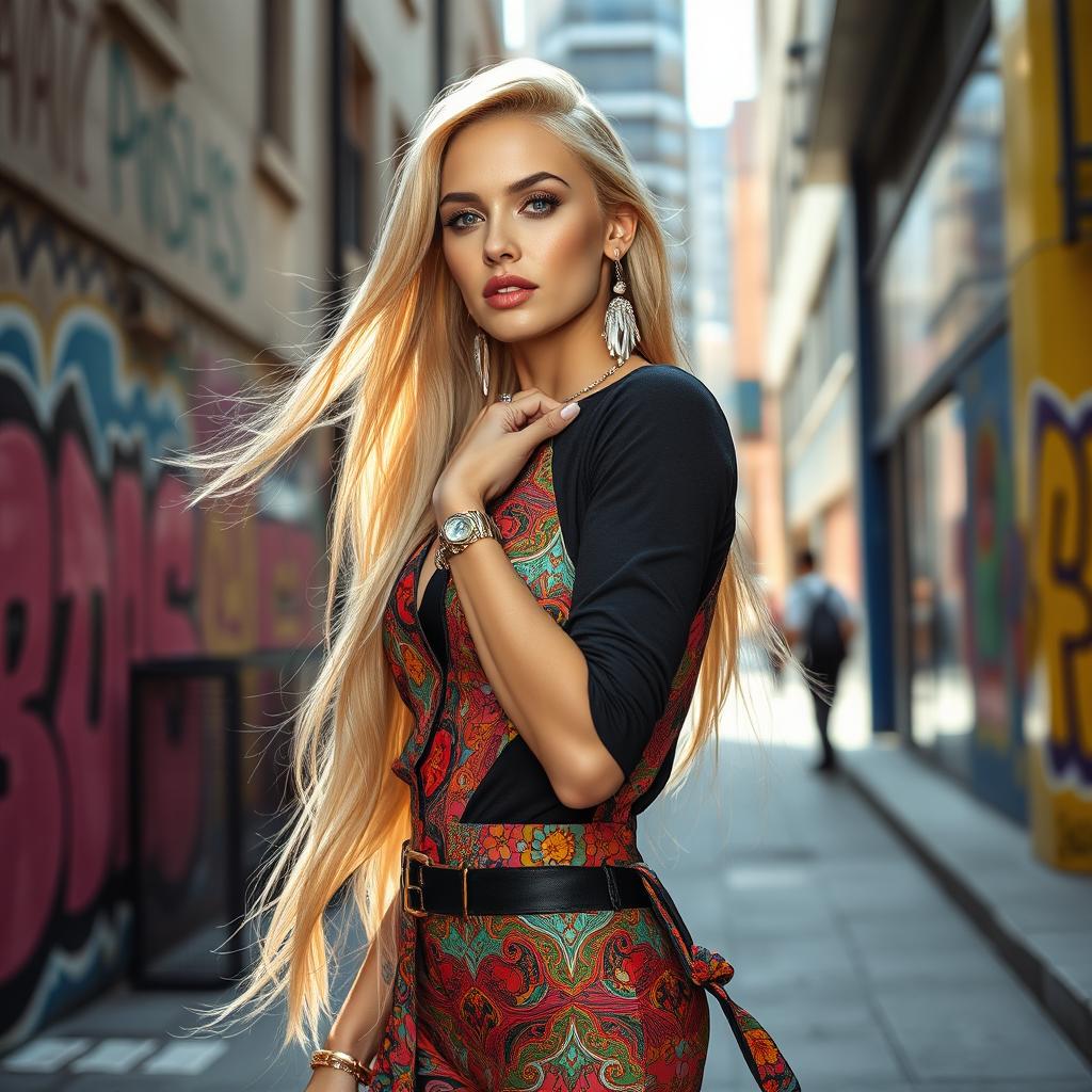 Glamour in the City: Fashion Model Photoshoot