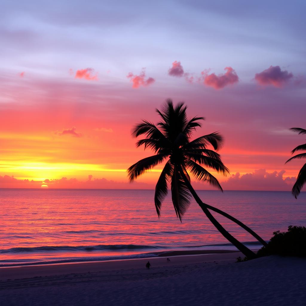 Breath-taking Sunset Over Calm Waters