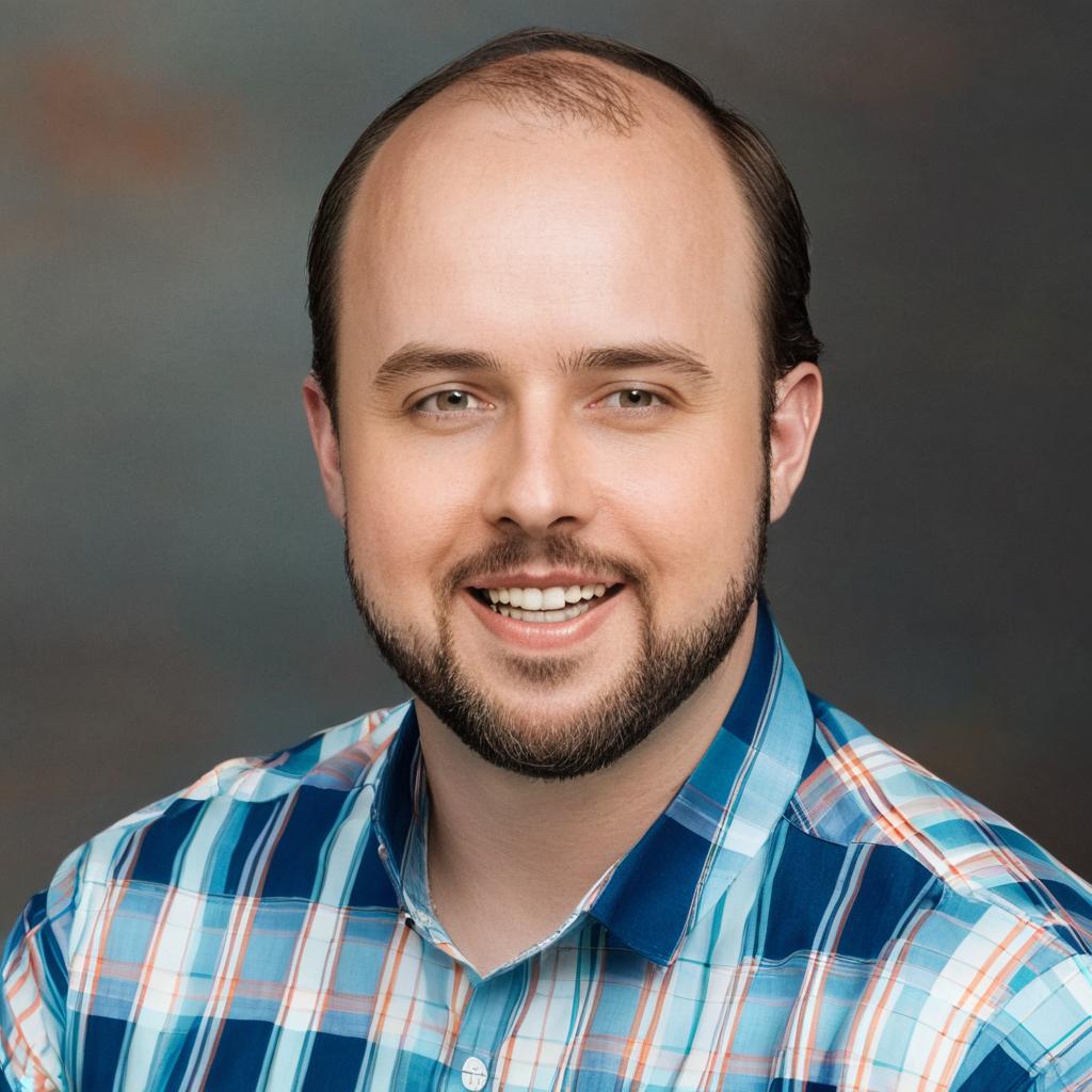 Embrace Authenticity: A Smiling Bearded Man